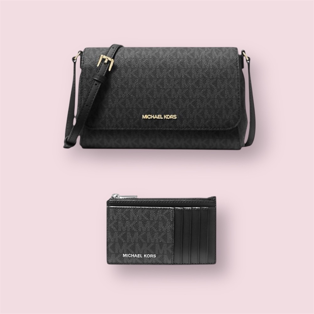 New in box Michael Kors Medium Logo Convertible Crossbody Bag & Wallet